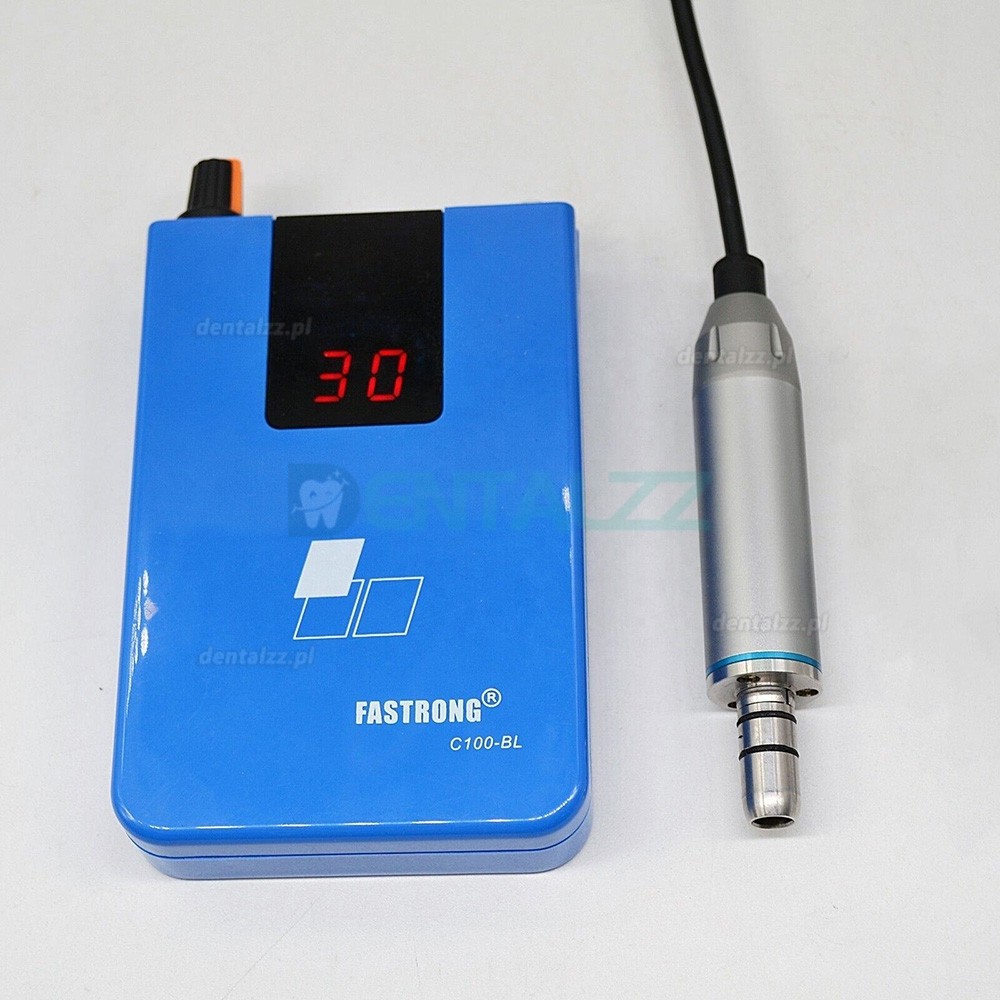 Fastrong C100-BL Przenośny Mikrosilnik Bezszczotkowy Stomatologiczny 30000 obr./min